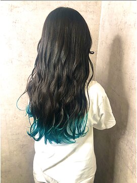 コローレ 佐賀(COLORE) オーシャンブルー/エンドカラー/10代/20代/ブリーチ/韓国/夏休み