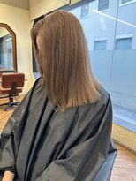 ウニレ バイ センス(unire by sense)&nbsp;【ブリーチ１回】透明感ナチュラルミルクティーベージュカラー