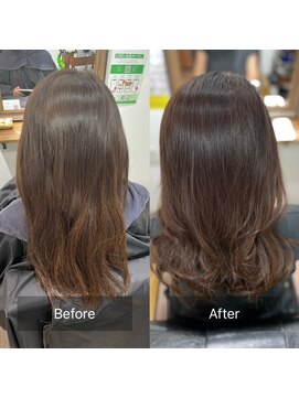 レアワンハナレ センター北美容院(lea/1 HANARE) レイヤー×水素トリートメント