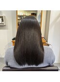 美髪矯正×ミディアム×ブラック×シルキーストレート【メテオ】