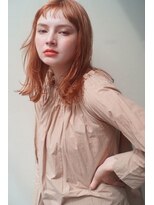 レジュアル(RESSUAL) アンブレラカラーこなれミディイメチェンウェーブパーマ前髪