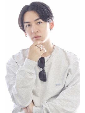 ヘアリゾート ブーケ(hair+resort bouquet) メンズセンターパート×ニュアンスパーマ*20代30代40代