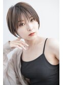 大人可愛い丸みマッシュショート