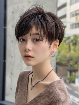 レヴ 草加店(LEV.) イメチェン　外ハネ　ボブ　美髪　ワイドバング　ブルーブラック