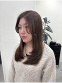 チョコレートブラウン×内巻きレイヤースタイル♪