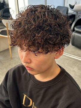 テン 心斎橋(tenn.) 心斎橋プードルパーマスパイラルパーマフェードツイスパメンズ●