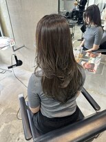 ラック(LUCK)&nbsp;アッシュグレー/船橋/くすみベージュ/細めハイライト