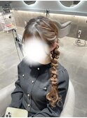 編み下ろしヘア/心斎橋ヘアセット