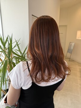 サラ ビューティー サイト 古賀店(SARA Beauty Sight) 暖色ブラウン/レイヤーカット/トレンドカラー/大人可愛い/艶髪