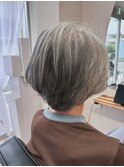 グレイヘア ショート