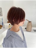 別府ショートボブ顔まわりレイヤーカット髪質改善カラー30代