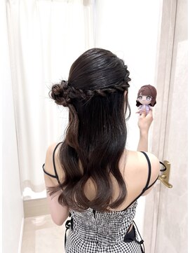くるみちゃんヘア ライブヘアセット お呼ばれヘア 前髪カット