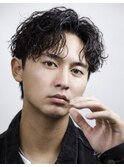 男髪センターパート