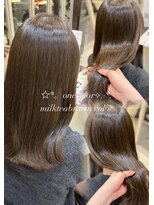 フォルテ 草薙店 【透明感のあるミルクティーブラウン】