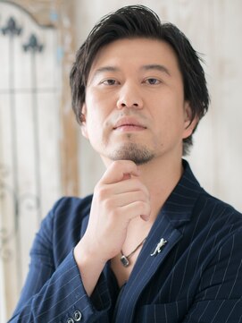 モッズヘア メン 新所沢店(mod's hair men) 30代40代かき上げセンターパート伸ばしかけショートd新所沢