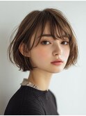 着物ヘア/大人ガーリー/ダークアッシュ/似合わせカット/大口子安