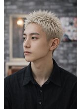 【Lilly新宿】#ベリーショート#ブリーチ#メンズカット