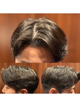 ヒロギンザ 田町店(HIRO GINZA) ビジネス ニュアンスパーマ メンズ バーバー