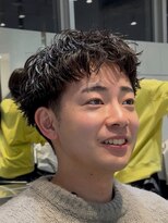 レタッチ バイ フィフス 銀座(RETOUCH by fifth) 新橋ルーズショートパーマアクティブショートスパイキーショート