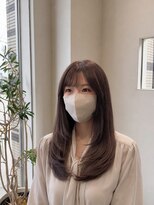 ビーアップヘアー(be:up hair)&nbsp;韓国風くびれレイヤー×ゆる巻きロング