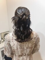 ヘアコレクション アンジュ(Hair collection Unge) ゆるふわカチモリハーフアップアレンジ*