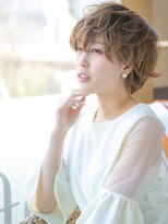 アニモフィオレンテ 春日部2号店(animo FIORENTE) animo春日部/ミルクティーブロンド/大人ショートヘアボブパーマi