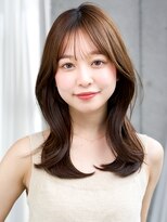 レノラ 髪質改善カラー 本町(LENORA) ミディアムレイヤーハッシュカットシャギーカットクラゲヘア