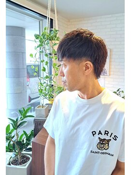 ヘアーサロン カヴィエ(hair salon covie) メンズショート　ダウンバングショート　ナチュラルショート
