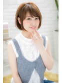 【canon】耳かけで可愛く☆小顔ショートボブ