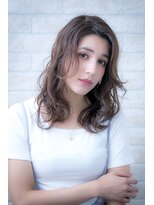 エルデ ナインズ ヘアー スタンド 川口店(elde 9's HAIR STAND)&nbsp;大人かわいいクラシカルボルドーフェザーロングセンターパート