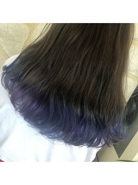 エムズアルカディア(M'Z ARCADIA) ☆デザインカラー☆Blue×Purple 裾カラー