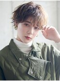 大人かわいい マニッシュショート ネイビーカラー フレンチボブ