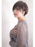 【Owll】大人のマッシュショート アッシュベージュカラー