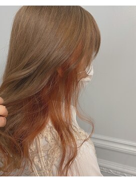 ヘアスタジオ アルス 御池店(hair Studio A.R.S) オレンジインナーカラー#テラコッタ