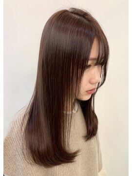 ユーフォリア 銀座グランデ(Euphoria GINZA GRANDE) 髪質改善サラツヤ！ほんのりラベンダーカラー:担当中間