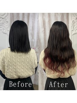 あるじゃんすー 天神店 ワインローズインナー#シールエクステ#ナチュラルモード#天神