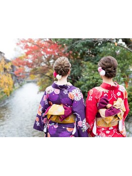 【成人式の着付受付中*】お客様の特別な日に合わせベテラン女性スタッフが着付けを担当します！