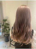 ロング×ミルクティーベージュ
