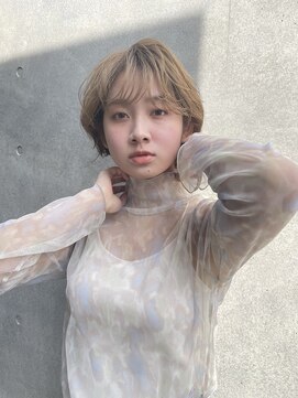 ルーフ 町田店(LUFE) ベージュショート　担当SAYA