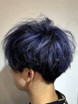 クレスト 近江八幡店(CREST)&nbsp;マッシュツーブロックメンズパーママッシュウルフメンズカット