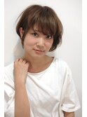 小顔イメチェンチェリーブラウンモードピンクアッシュ