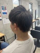 フイ 代々木(Hui)&nbsp;メンズ/アップバング/ツーブロックマッシュ/束感ショート波巻き