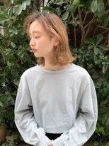 エイチバイシオミエイチ 神戸三宮(H by shiomi H) くるくる前髪が可愛いゆるふわ巻きミディアム/こなれヘア
