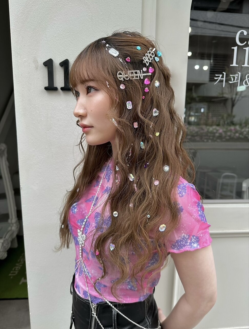 ライブ参戦ヘアセット、キラキラで推しに会いに行く：L184886472｜ハチ