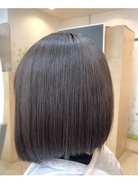 カットハウス はさみの部屋 ショートボブ/イングラ/髪質改善/ショコラベージュ/前髪あり