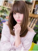 前下がりグレーベージュ小顔エアストレートc5大宮20代30代40代