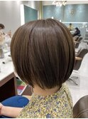 ハンドブローで決まる(^^)/ミニボブ