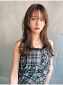 【ARTE表参道/青山】顔まわりレイヤーセミロング×透明感
