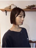 切りっぱなしボブ/ワイドバング/前髪/原宿神宮前