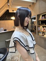 イメチェン外ハネボブ美髪ワイドバングレイヤー髪質改善縮毛矯正